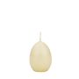Easter egg candles LEONITA, cream, 6cm, 4.5cm, 7h – Made in Germany