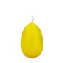Easter egg candles LEONITA, yellow, 9 cm, 6 cm, 16 hours – Made in Germany