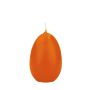 Easter egg candles LEONITA, orange, 9cm, 6cm, 16h – Made in Germany