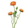 Artificial ranunculus branch JIXIANG, orange, 20"/50cm