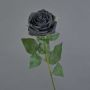 Artificial rose KAILIN, black, 26"/65cm