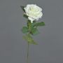 Artificial rose KAILIN, white, 26"/65cm