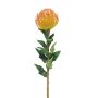 Artificial protea XIFANG, orange-yellow, 31"/75cm