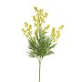 Artificial mimosa branch RUJUN with flowers, yellow, 28"/70cm