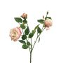 Decorative rose branch SHIYUN, pink-cream, 24"/60cm