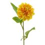 Artificial dahlia WANRU, yellow-orange, 20"/50cm