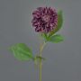 Artificial dahlia WANRU, dark purple, 20"/50cm