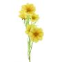 Artificial cosmos branch YUNIAN, yellow, 31"/75cm