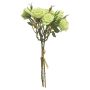 Artificial bunch of roses ZIMIN, green, 12"/30cm