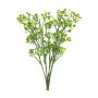Artificial gypsophila bush ZIMEI on spike, green-yellow, 16"/40cm