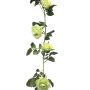 Artificial garland of roses KAILIN, light green, 5ft/145cm