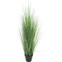 Fake switchgrass LIFANG in decorative pot, green, 33"/85cm