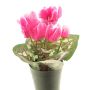 Artificial cyclamen XIAOGUO, pink, 10"/25cm