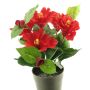 Artificial hibiscus GUOXIAO, red, 10"/25cm