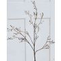 Artificial snowball branch PHILLIP with buds, green-brown, 3ft/100cm