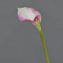 Silk calla MARIOLA, pink-white, 31"/80cm, Ø3.1"x6"/8x15cm