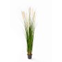 Fake wood small-reed KILIAN panicles, green-yellow-brown, 6ft/180cm