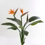Fake strelitzia NUBIA on spike, orange-violet, 3ft/100cm, Ø6.7"x9"/17x22cm