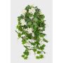 Artificial geranium KAISA on spike, white, 28"/70cm