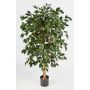 Fake Ficus Benjamina DECIO, natural stems, green, 5ft/150cm