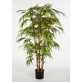 Plastic Bamboo plant HIROSHI, natural bamboo canes, green, 7ft/210cm