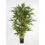 Fake Bamboo TARIK, natural stems, green, 4ft/120cm