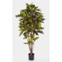 Artificial Croton BEQA, real stems, colourful, 6ft/180cm