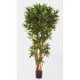 Artificial Ficus Longifolia MIKE, real stems, green, 6ft/180cm