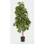 Artificial Schefflera SAMANTHA, real stems, green-white, 4ft/110cm