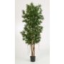 Fake Podocarpus MATEO, natural stems, green, 7ft/210cm