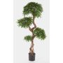 Artificial Podocarpus NADUN, artificial stem, green, 4ft/130cm