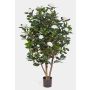 Artificial Camellia tree KAORI, real stems, flowers, white, 5ft/150cm