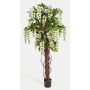 Artificial Wisteria ARIANA, real stems, blooms, white, 6ft/180cm