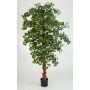 Artificial Ginkgo tree JUAN, natural stem, green, 7ft/210cm