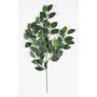 Artificial Camellia spray KENTA, hardly inflammable, green, 22"/55cm