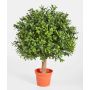 Artificial Buxus ball TOM, natural stem, 18"/45cm, Ø 12"/30cm