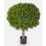 Artificial Buxus ball TOM, natural stem, 33"/85cm, Ø 28"/70cm