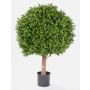 Artificial Buxus ball TOM, natural stem, 3ft/95cm, Ø 31"/80cm