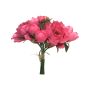 Artificial peony bouquet LINYUAN, pink, 14"/35cm