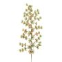 Decorative larch branch JAHELI, snowy, berries, green-orange, 18"/45cm