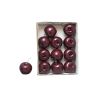 Artificial apples WENHENG, 12 pieces, shiny burgundy, Ø2.6"/6,5cm