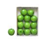 Artificial apples WENHENG, 12 pieces, shiny light green, Ø3.1"/8cm