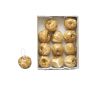 Artificial apples RUOMAN, 12 pieces, brown-white, Ø2.6"/6,5cm