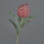 Artificial artichoke flower LANQIN, burgundy, 24"/60cm