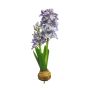 Plastic hyacinth XIAOKE with bulb, spike, lavender, 12"/30cm