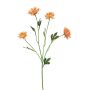 Artificial chrysanthemum branch AJUAN, orange, 24"/60cm