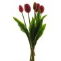 Artificial tulip LIBIA, fuchsia, 14"/35cm