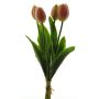 Artificial tulip LIBIA, pink, 14"/35cm