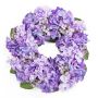Artificial hydrangea wreath MEJA, purple, Ø14"/35cm