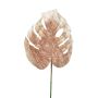 Artificial philodendron Monstera Deliciosa leaf AOSHUN, pink, 28"/70cm